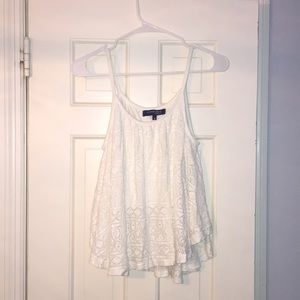 White lace tank top